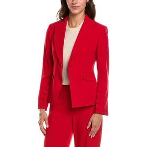 Tahari Asl Womens  Petite Blazer, Red